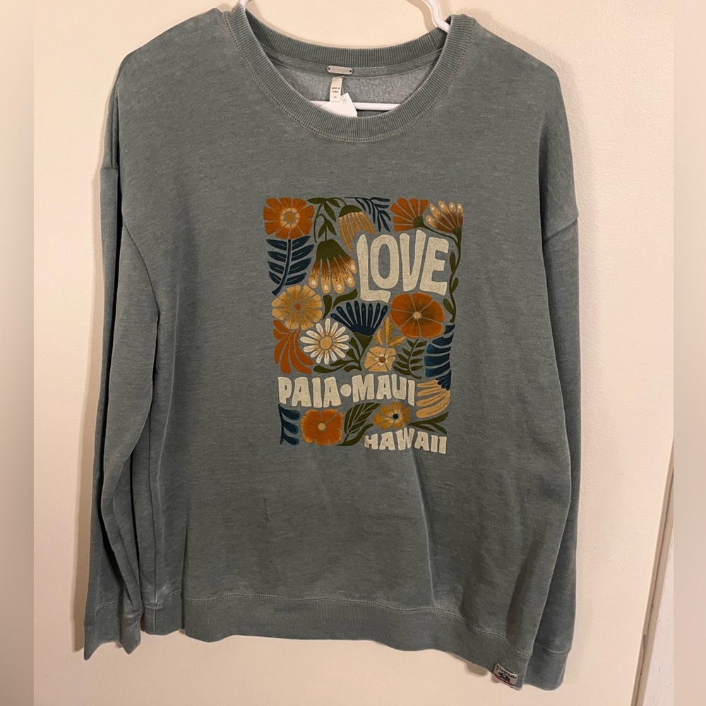 NWT Paia Maui Hawaii Large Sweatshirt